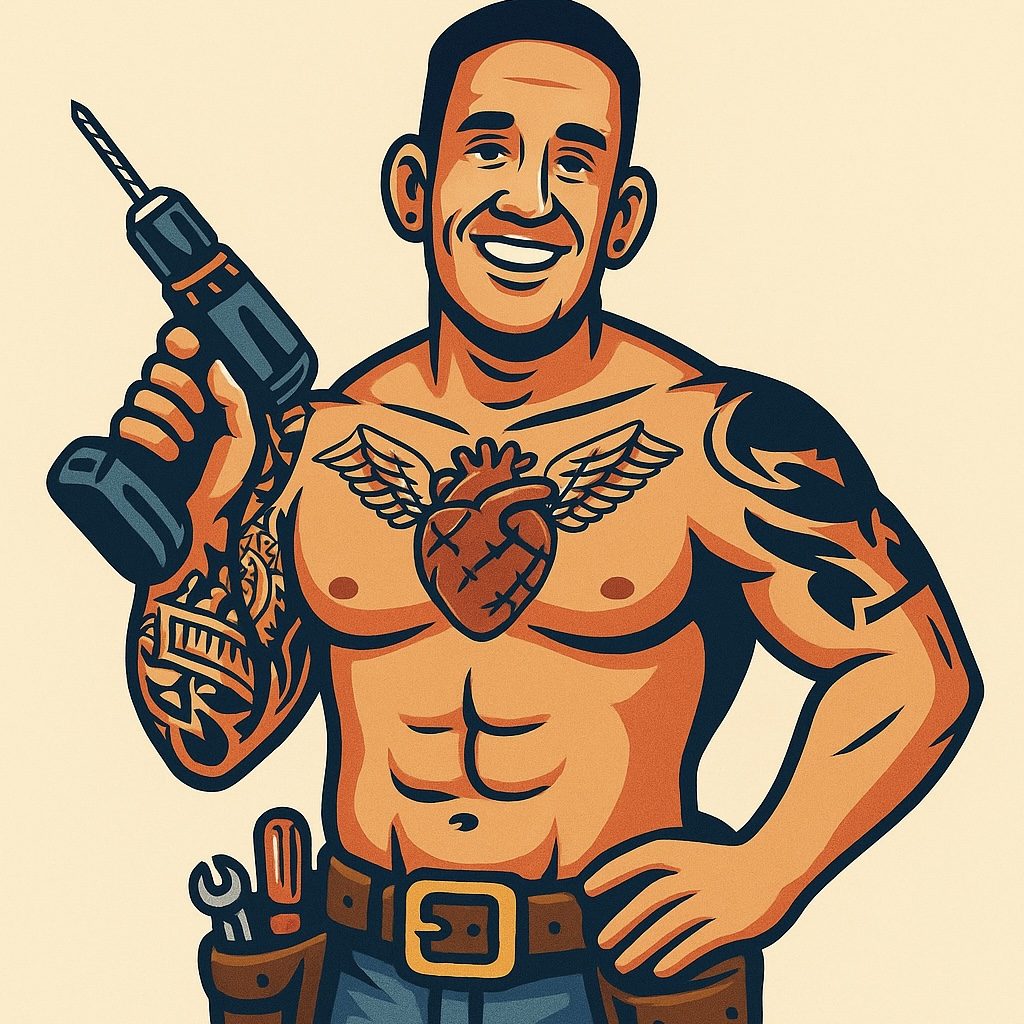 Ryan Mena — The Shirtless Handyman — illustration